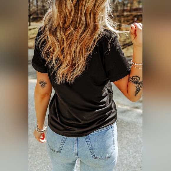 Rhinestone Encrusted Skeleton Shirt Bling Sparkling Short Sleeve Halloween Top - Picture 7 of 12